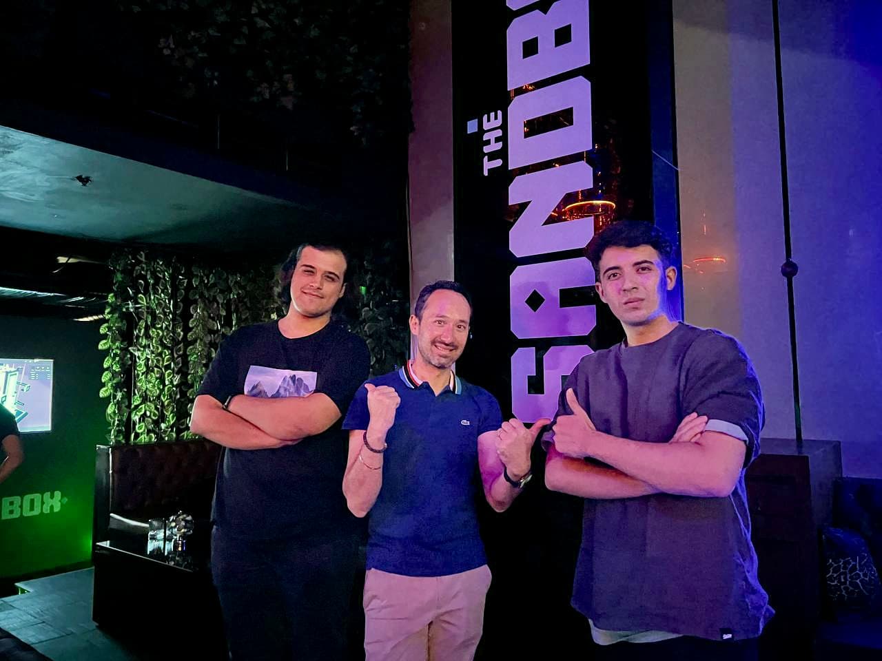 GRAINZ-co-founders-kurucuları-Burak-Gökmen-Çelik-The-sandbox-Game-CEO-founder-sebastien-borget-GRAINZ-kurucu-ortagı-burak-yuzguc